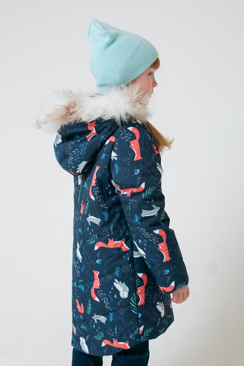 картинка Пальто зимнее для девочки Crockid ВК 38067/н/4 ГР от магазина детских товаров ALiSa