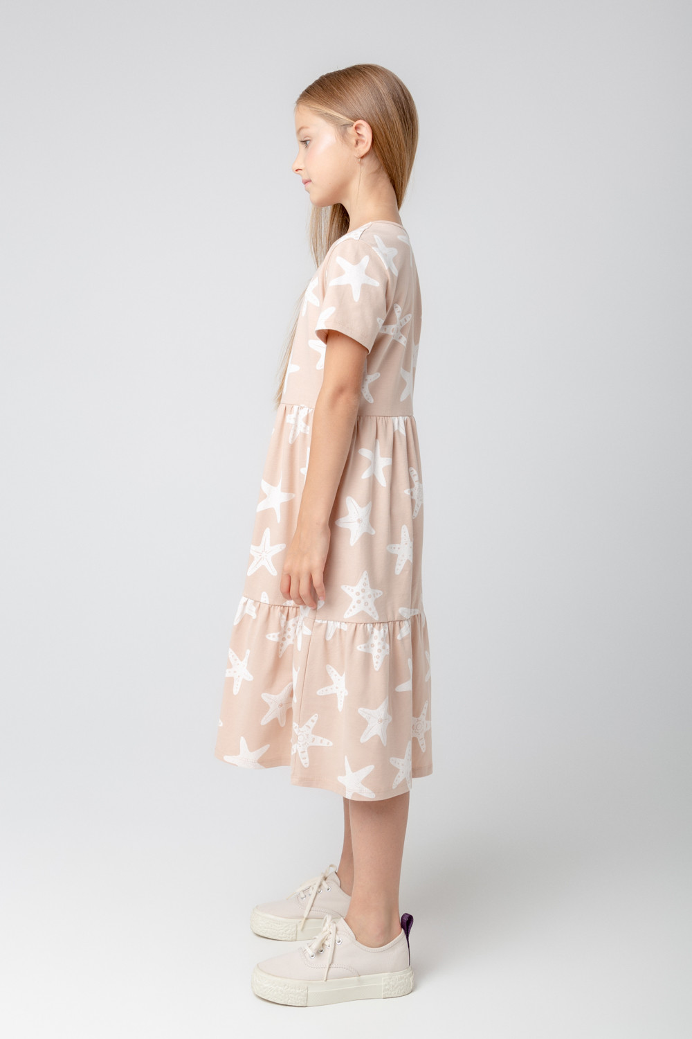 картинка Платье для девочки Crockid КР 5798 лунный свет, морские звезды к379 от магазина детских товаров ALiSa
