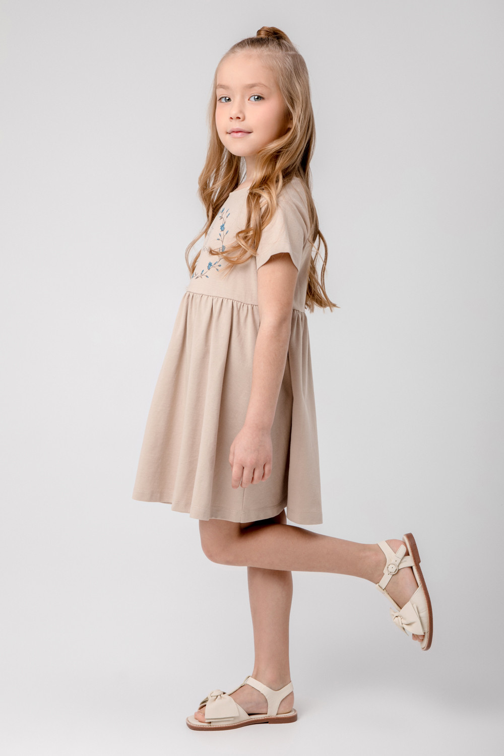 картинка Платье для девочки Crockid КР 5795 темно-бежевый к369 от магазина детских товаров ALiSa