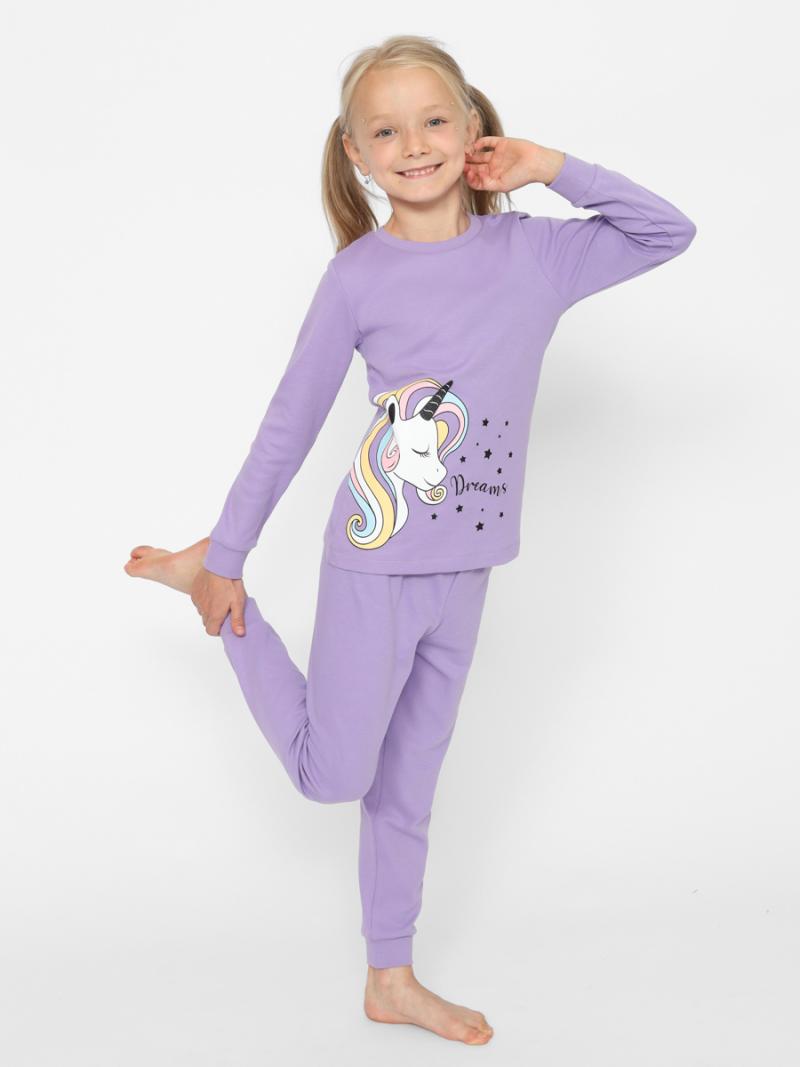 картинка Пижама для девочки Cherubino CWKG 50150-45 Лаванда от магазина детских товаров ALiSa