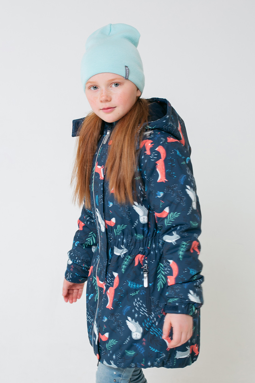 картинка Куртка зимняя для девочки Crockid ВК 38063/н/1 ГР от магазина детских товаров ALiSa