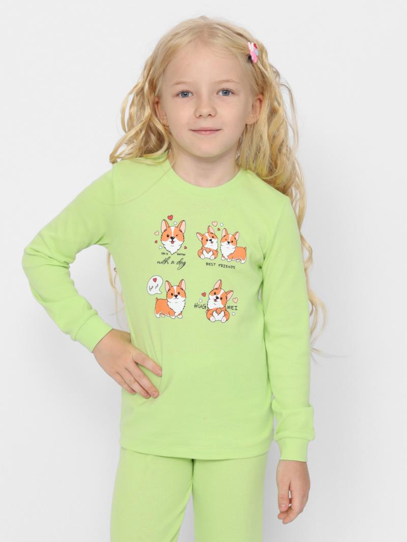 картинка Пижама для девочки Cherubino CWKG 50149-36 Лайм от магазина детских товаров ALiSa