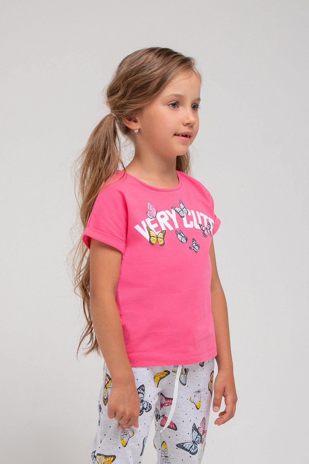 картинка Футболка для девочки Crockid КР 301710 ярко-розовый к340 от магазина детских товаров ALiSa