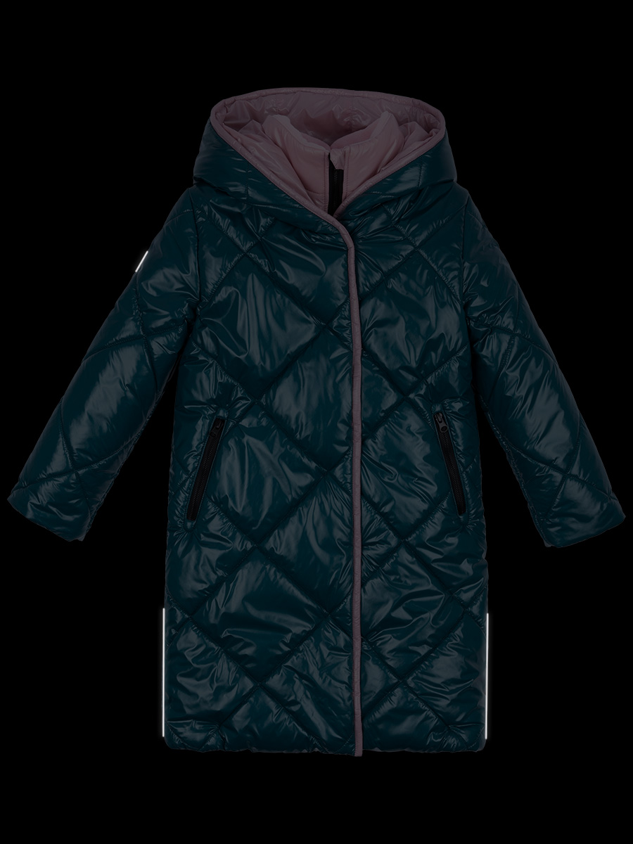 картинка Пальто зимнее для девочки NIKASTYLE 6з4423 изумрудный от магазина детских товаров ALiSa
