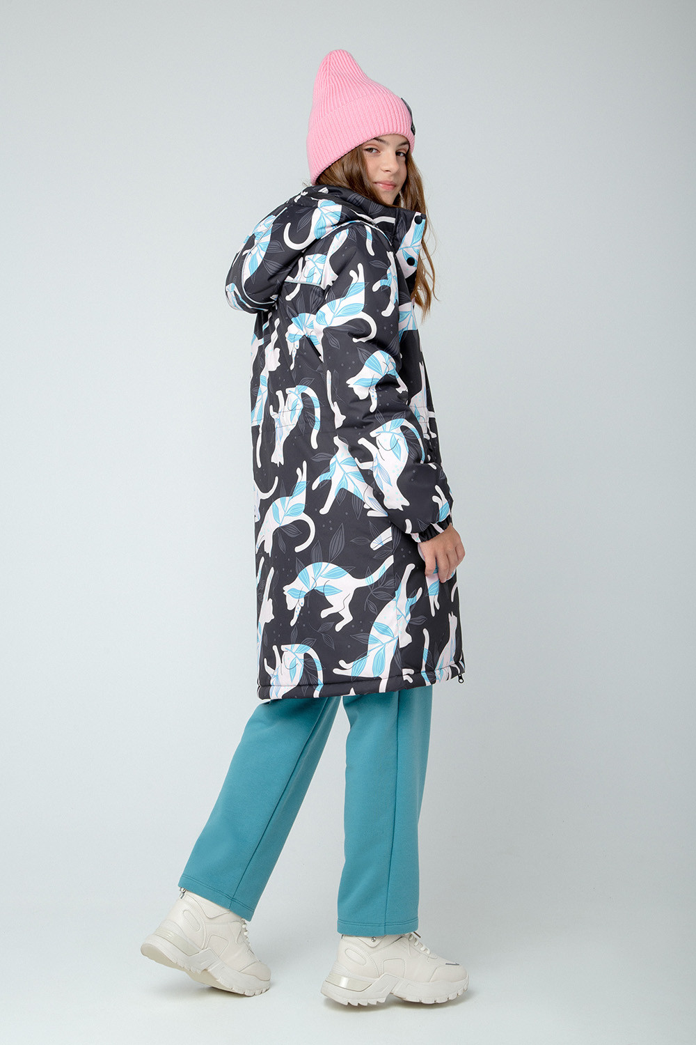 картинка Пальто зимнее для девочки Crockid ВКБ 38086/н/4 ГР от магазина детских товаров ALiSa