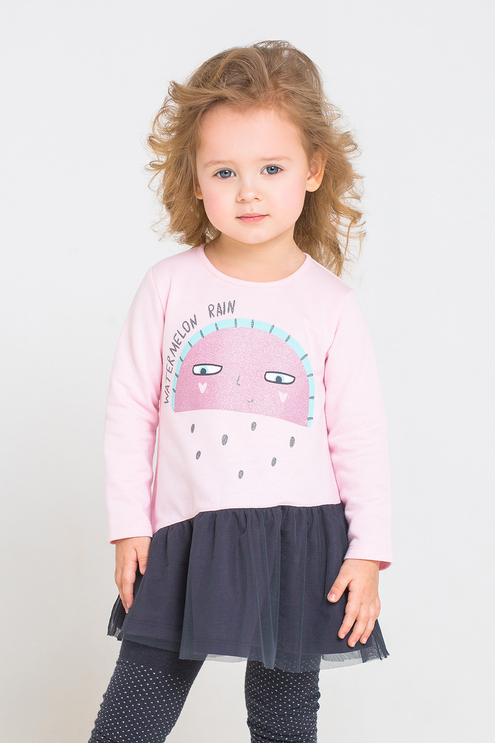 картинка Платье для девочки Crockid КР 5561 холодно-розовый к231 от магазина детских товаров ALiSa