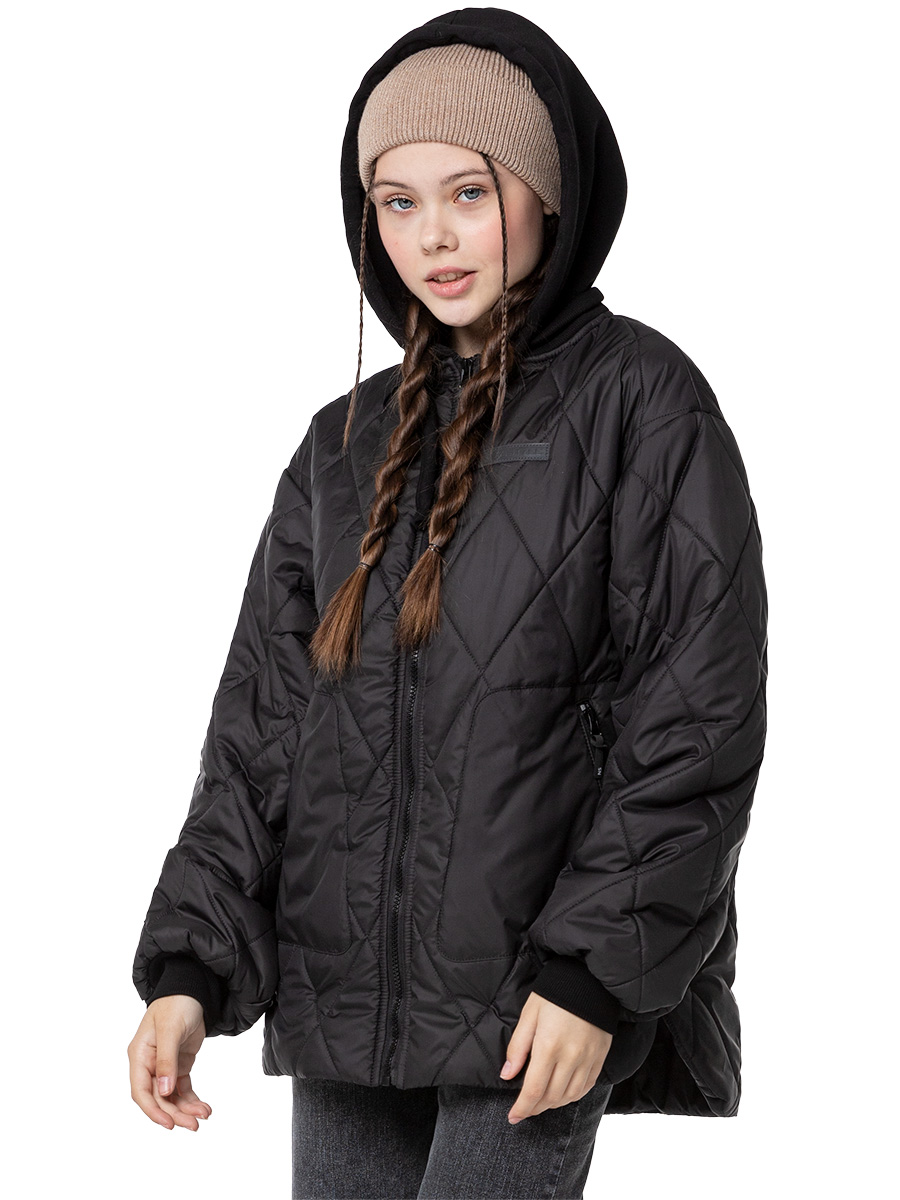 картинка Куртка утепленная для девочки NIKASTYLE 4м6624 черный от магазина детских товаров ALiSa