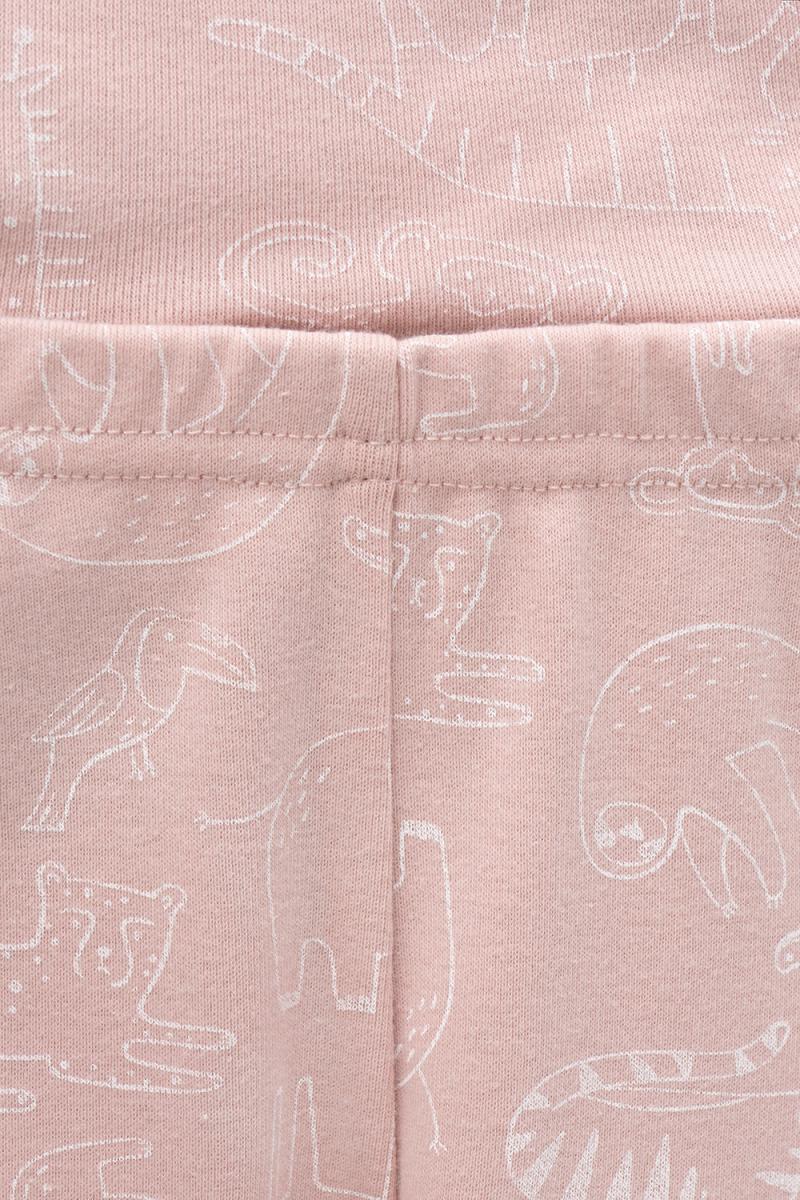 картинка Пижама для девочки Crockid К 1601 зоопарк на дымчатой розе от магазина детских товаров ALiSa