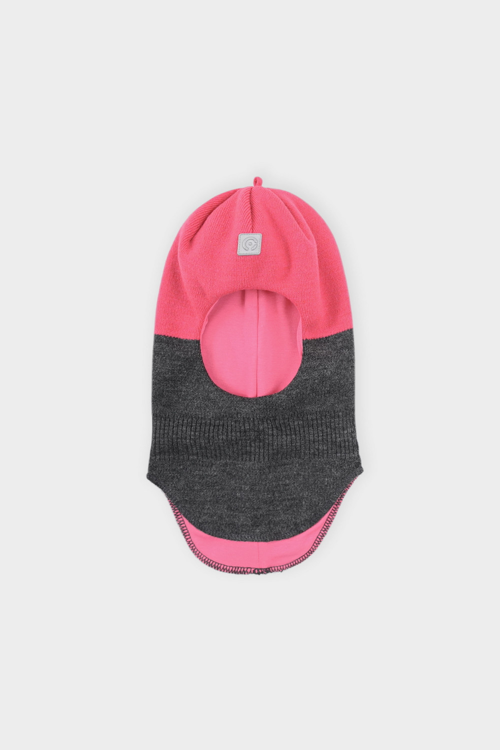 картинка Шапка-шлем для девочки Crockid КВ 20284/ш серый, розовый от магазина детских товаров ALiSa