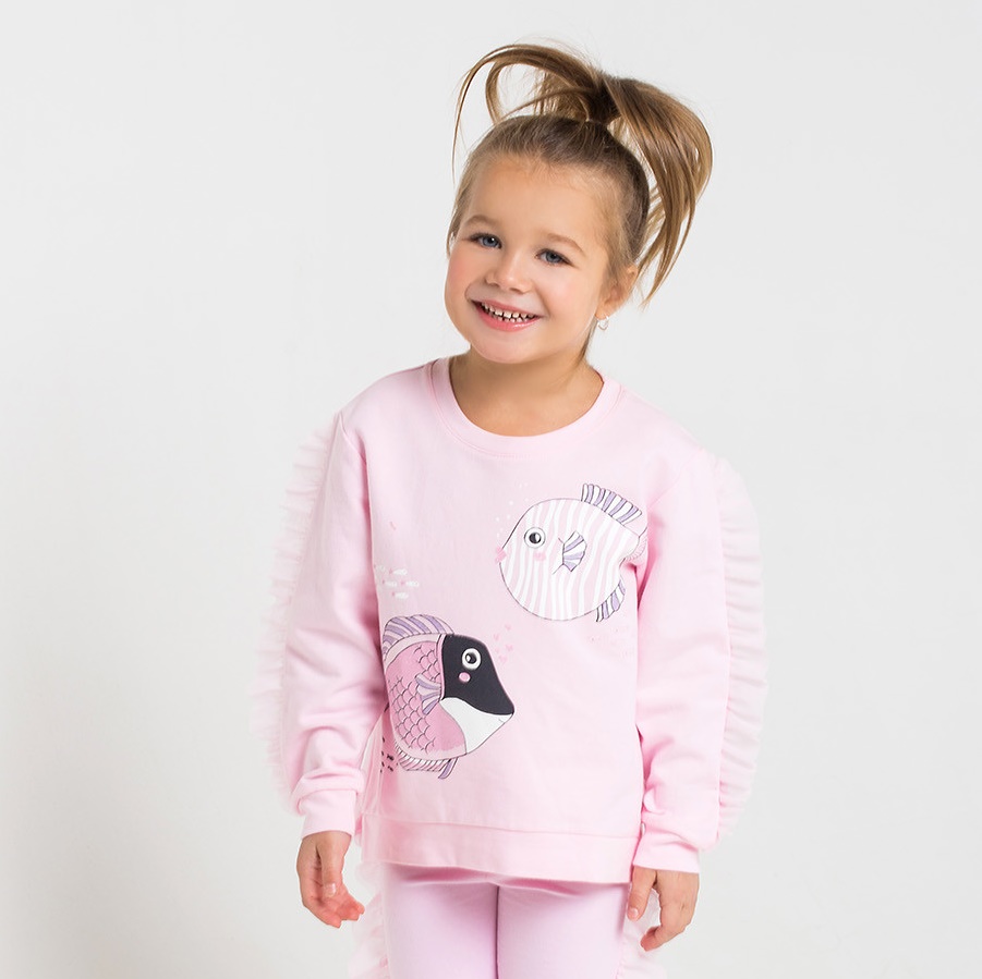 картинка Джемпер для девочки Crockid КР 300647 розовое облако2 к211 от магазина детских товаров ALiSa