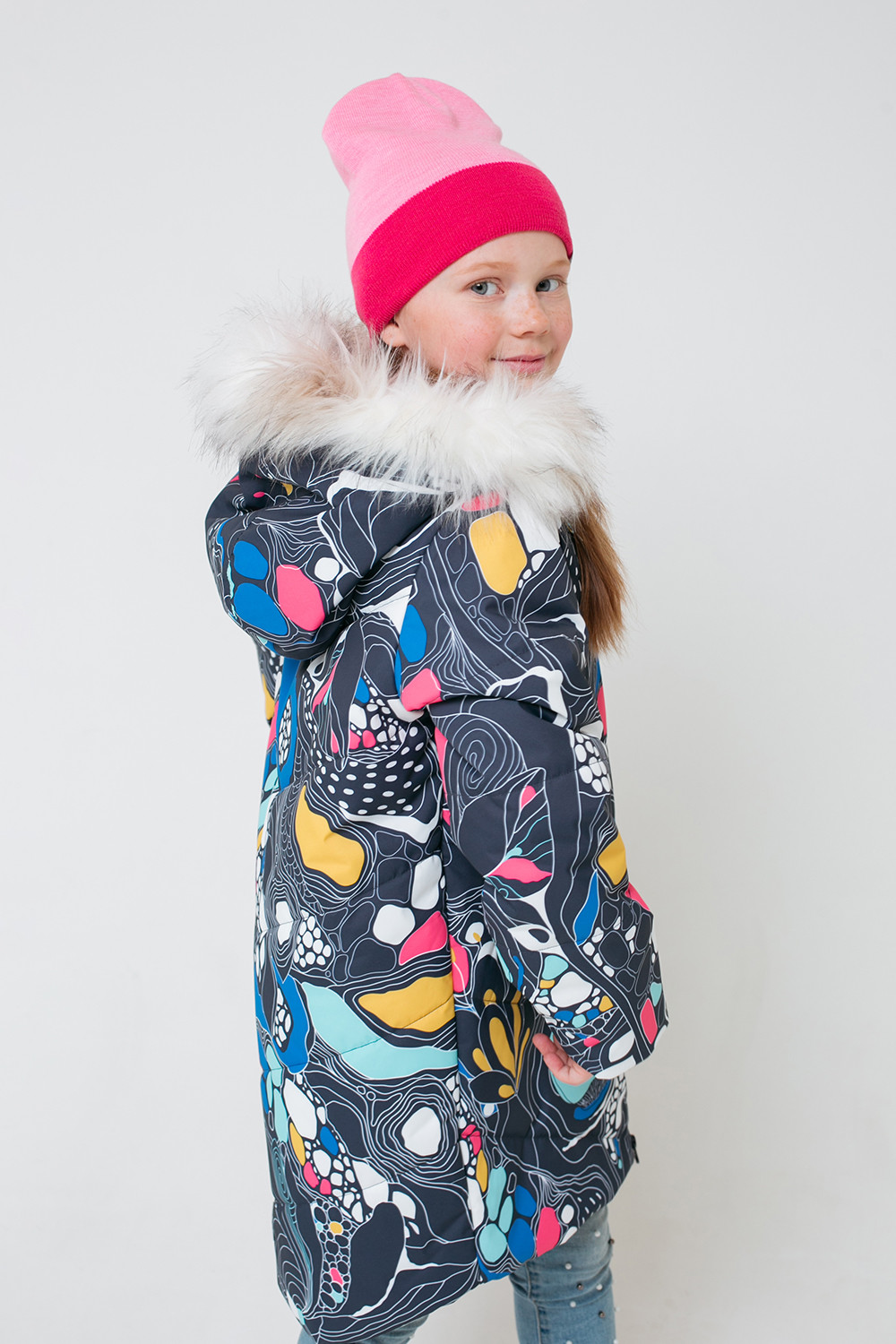 картинка Пальто зимнее для девочки Crockid ВК 38067/н/2 ГР от магазина детских товаров ALiSa
