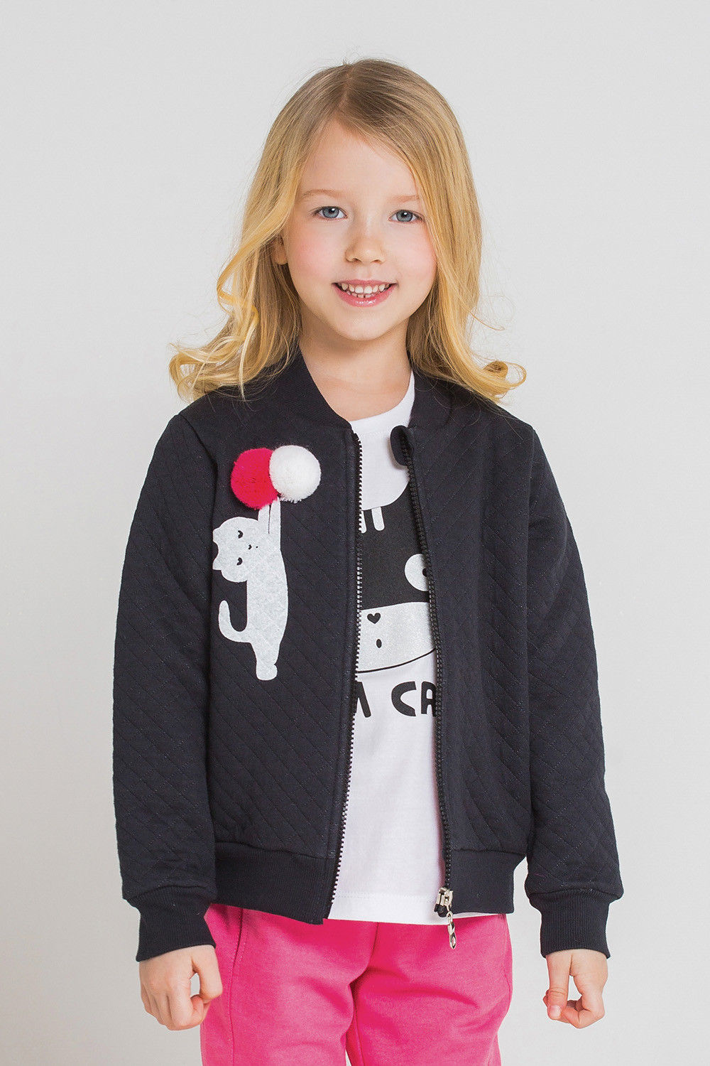 картинка Куртка для девочки Crockid КР 300761 черный к215 от магазина детских товаров ALiSa