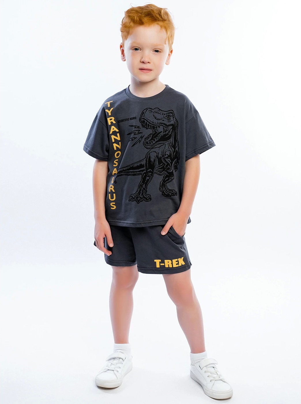картинка Комплект для мальчика Youlala YLA 7634100203 Серый от магазина детских товаров ALiSa