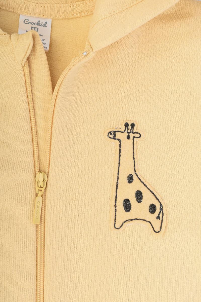 картинка Комбинезон для мальчика Crockid К 6441 пшеничный (веселые жирафы) я108 от магазина детских товаров ALiSa