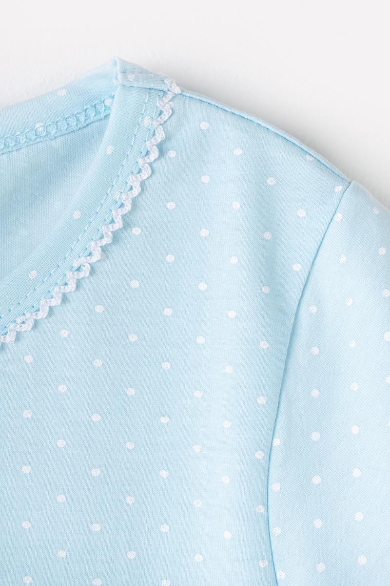 картинка Сорочка для девочки Crockid К 1159 крапинка на нежно-голубом от магазина детских товаров ALiSa