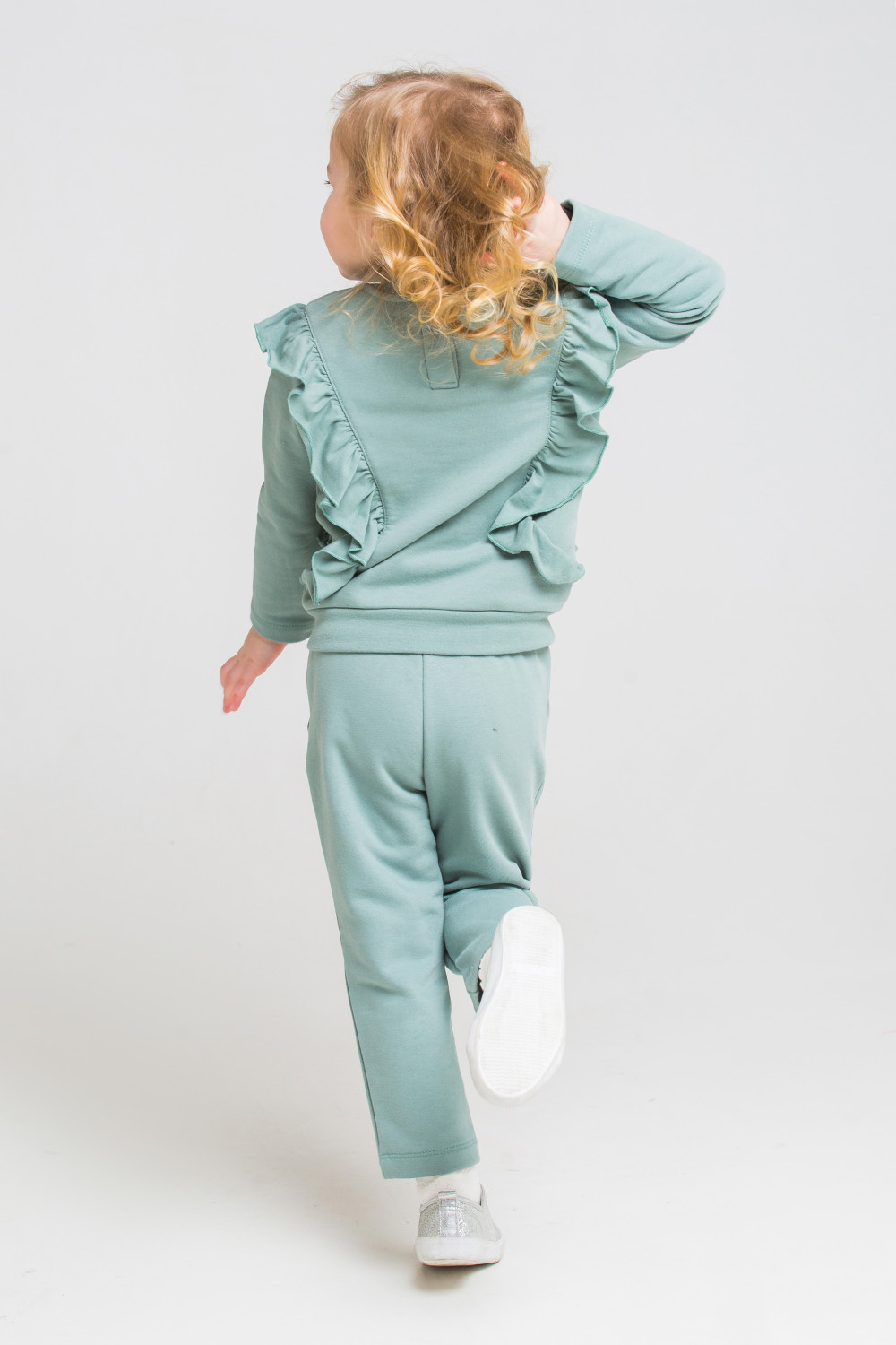 картинка Джемпер для девочки Crockid КР 300774 серо-зеленый к217 от магазина детских товаров ALiSa