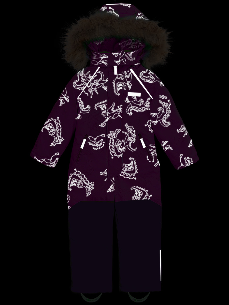 картинка Комбинезон зимний для девочки NIKASTYLE 8з0623 розовый черничный от магазина детских товаров ALiSa