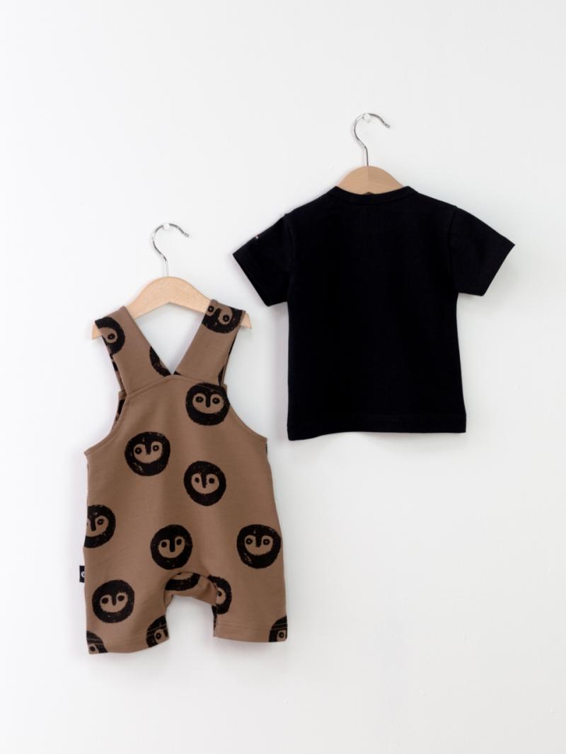 картинка Комплект для мальчика Baby Boom КД420/2 Чёрный + йети на бежевом от магазина детских товаров ALiSa