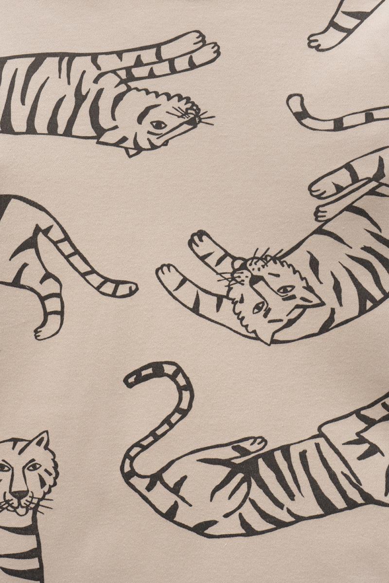 картинка Пижама для мальчика Crockid К 1552 темно-бежевый, тигры от магазина детских товаров ALiSa