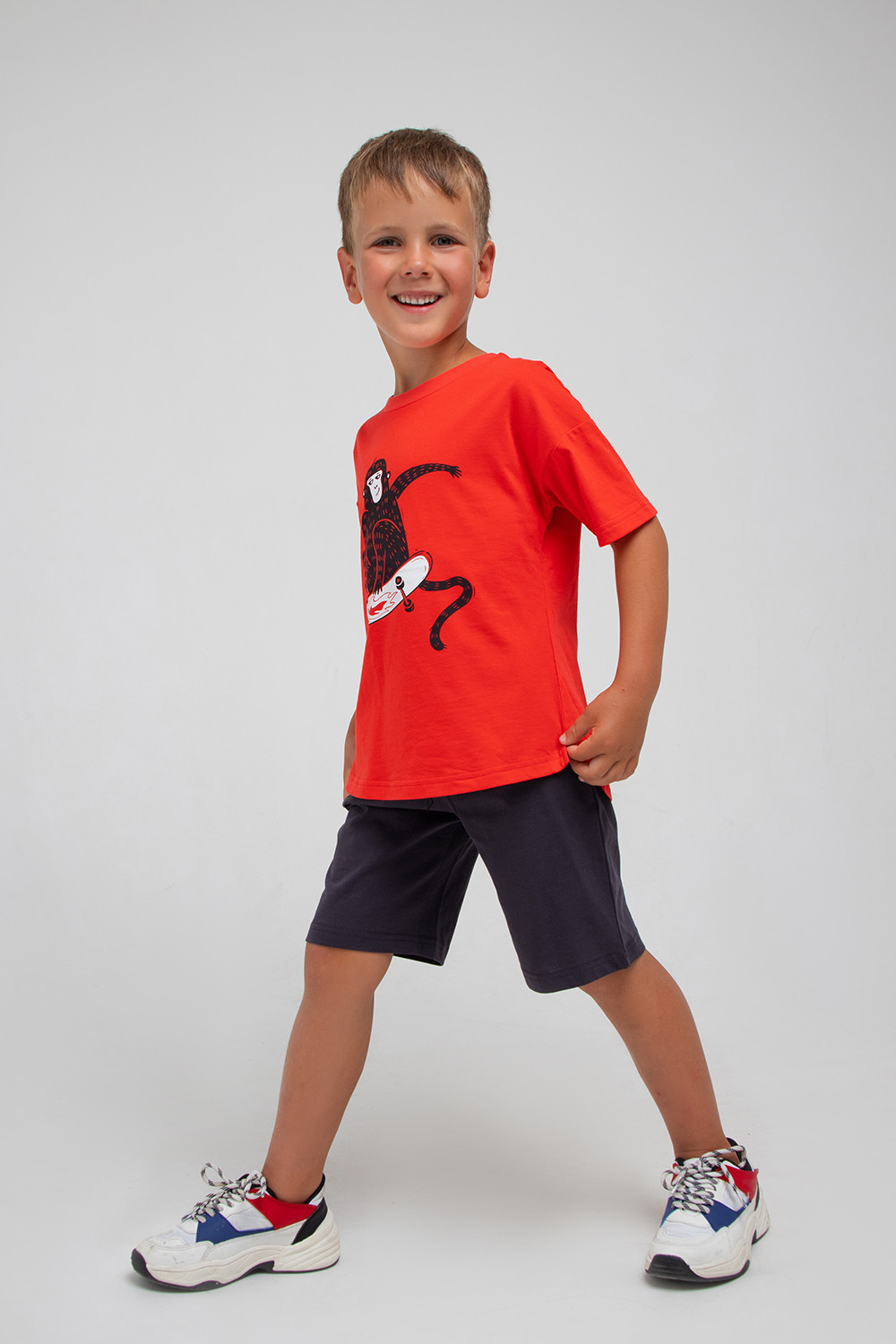 картинка Футболка для мальчика Crockid К 301759 ярко-красный к1287 от магазина детских товаров ALiSa