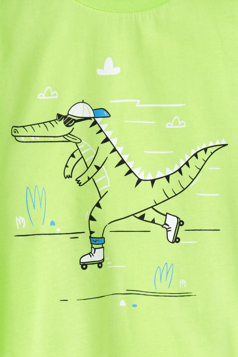 картинка Пижама для мальчика Crockid К 1512 ярко-зеленый, друзья крокодилы от магазина детских товаров ALiSa