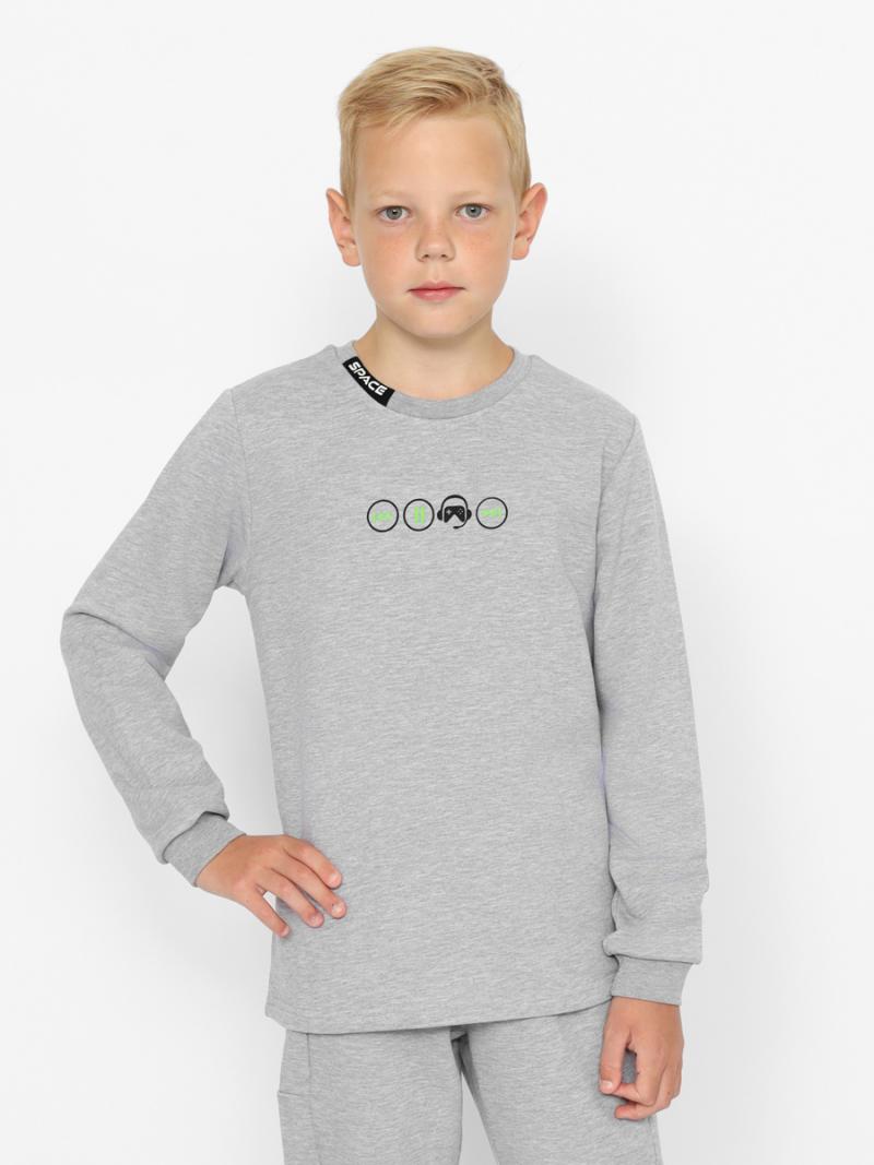 картинка Джемпер для мальчика Cherubino CWJB 63724-11-388 Серый меланж от магазина детских товаров ALiSa