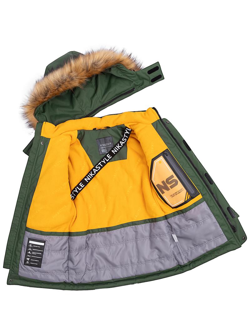 картинка Куртка зимняя для мальчика NIKASTYLE 4з3323 хаки от магазина детских товаров ALiSa