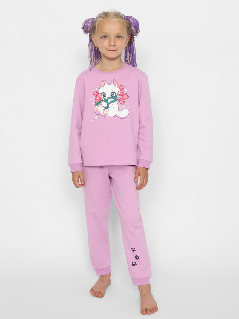 картинка Пижама для девочки Cherubino CWKG 50152-45 Лаванда от магазина детских товаров ALiSa