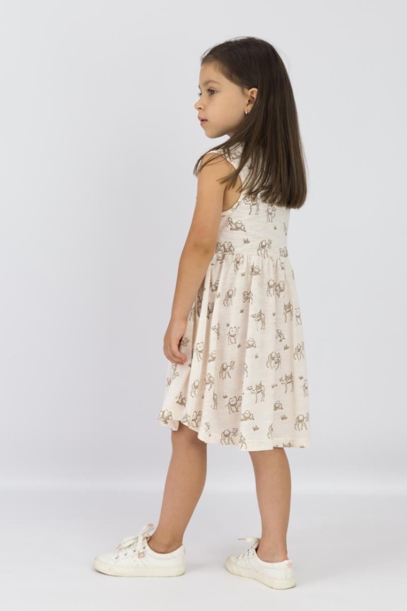 картинка Платье для девочки Baby Boom С143/2-К Кэмел роса от магазина детских товаров ALiSa