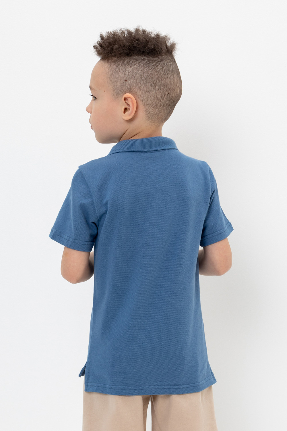 картинка Джемпер поло для мальчика Crockid К 302108 синяя волна от магазина детских товаров ALiSa