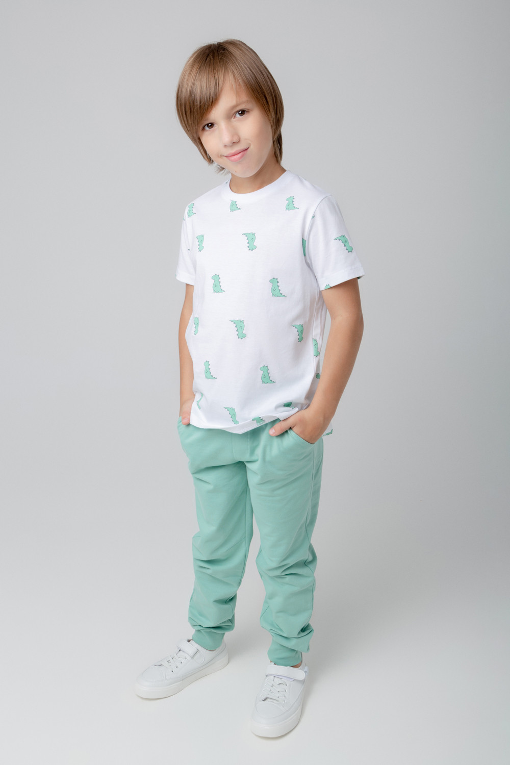 картинка Брюки для мальчика Crockid КР 400514 мятный зеленый к364 от магазина детских товаров ALiSa