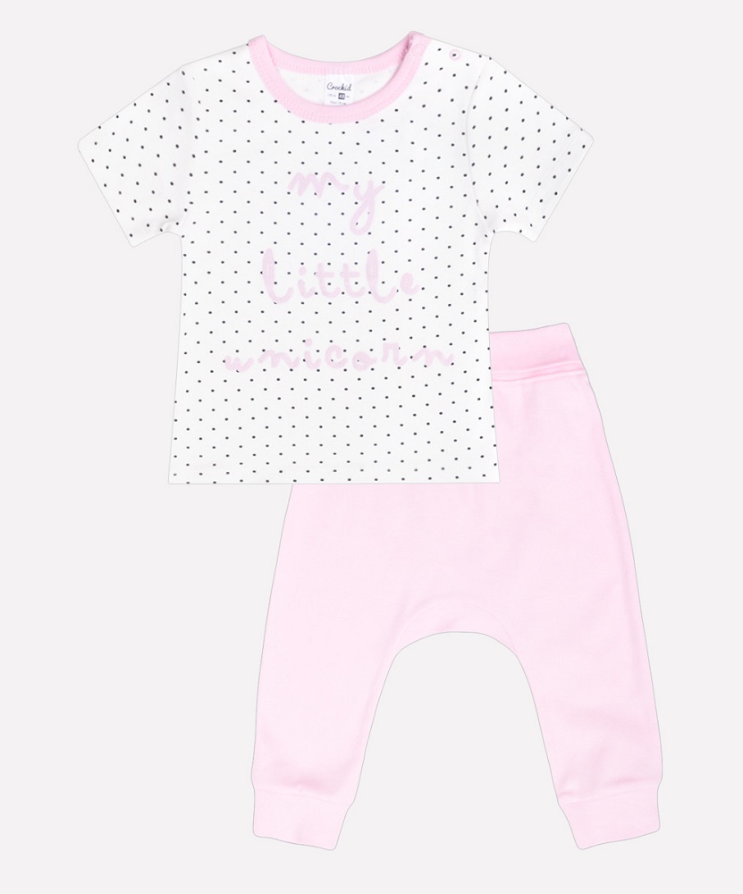 картинка Комплект для девочки Crockid К 2563 мелкая крапинка + розовое облако от магазина детских товаров ALiSa