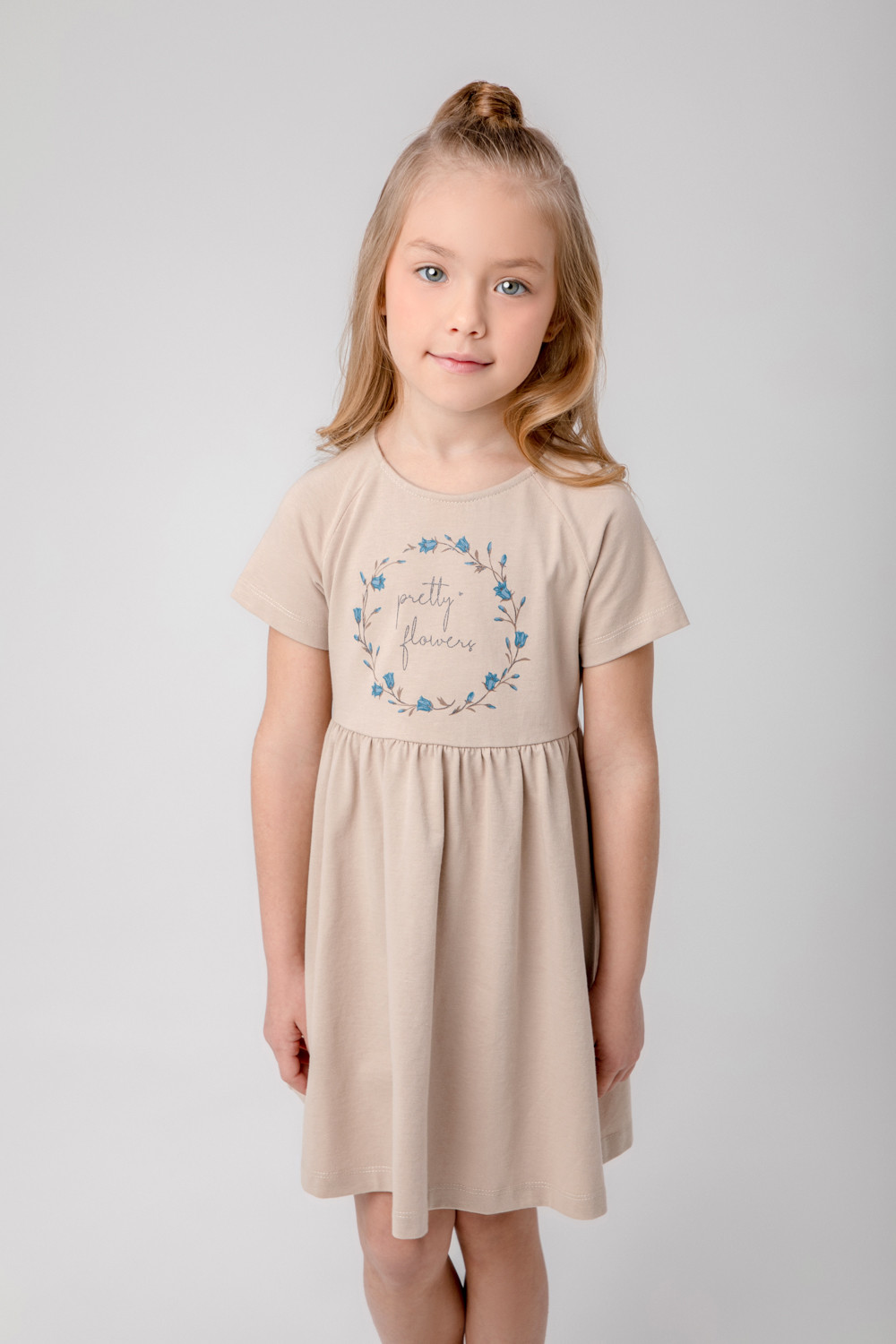 картинка Платье для девочки Crockid КР 5795 темно-бежевый к369 от магазина детских товаров ALiSa