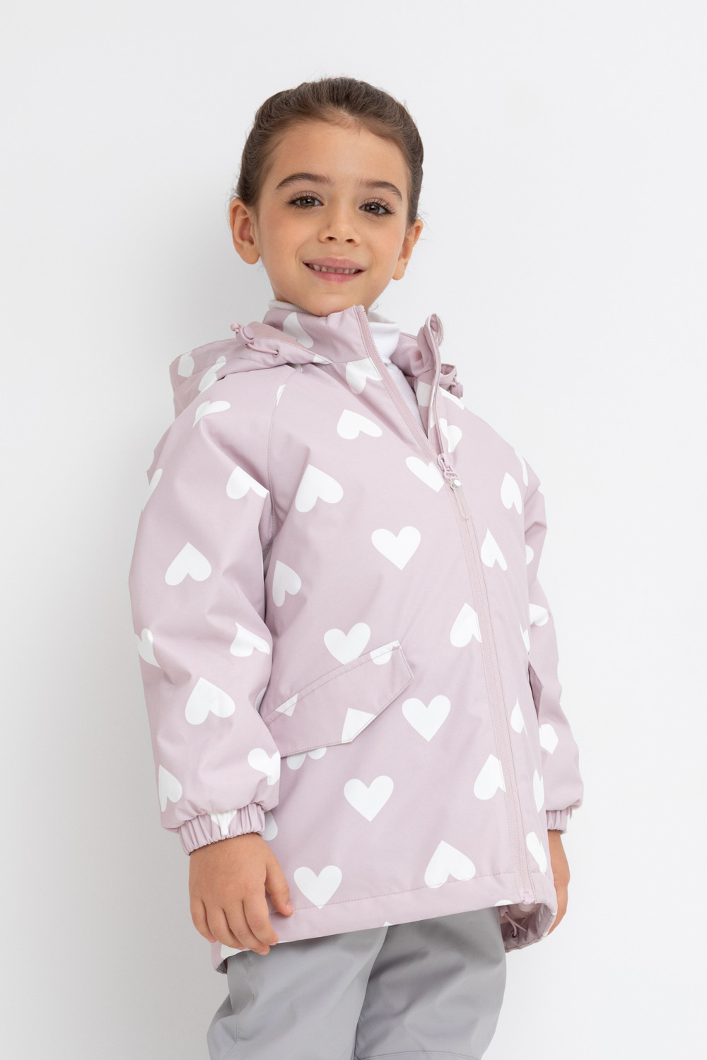 картинка Куртка утепленная для девочки Crockid ВК 32168/н/2 ГР от магазина детских товаров ALiSa