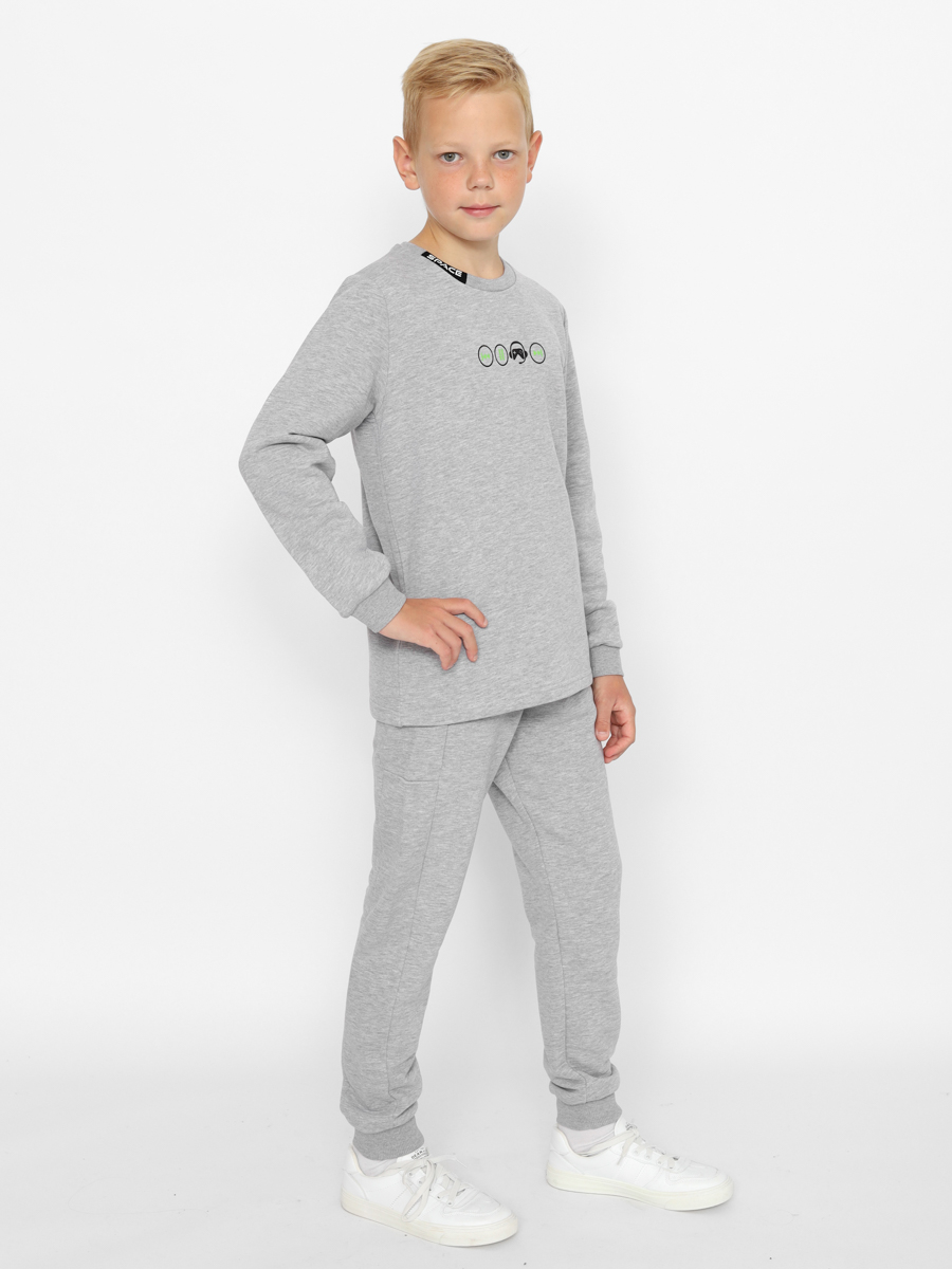 картинка Джемпер для мальчика Cherubino CWJB 63724-11-388 Серый меланж от магазина детских товаров ALiSa