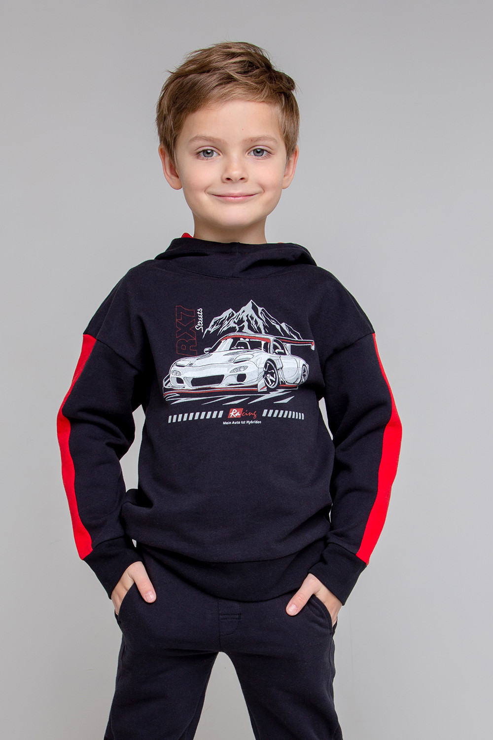 картинка Джемпер для мальчика Crockid КР 301908-1 черный к356 от магазина детских товаров ALiSa