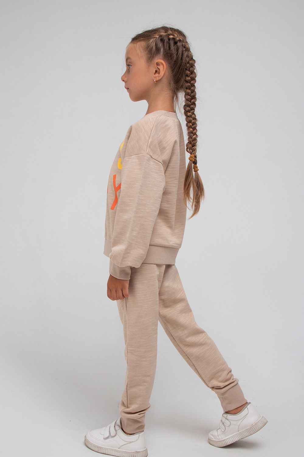 картинка Брюки для девочки Crockid К 400366 темно-бежевый к1282 от магазина детских товаров ALiSa