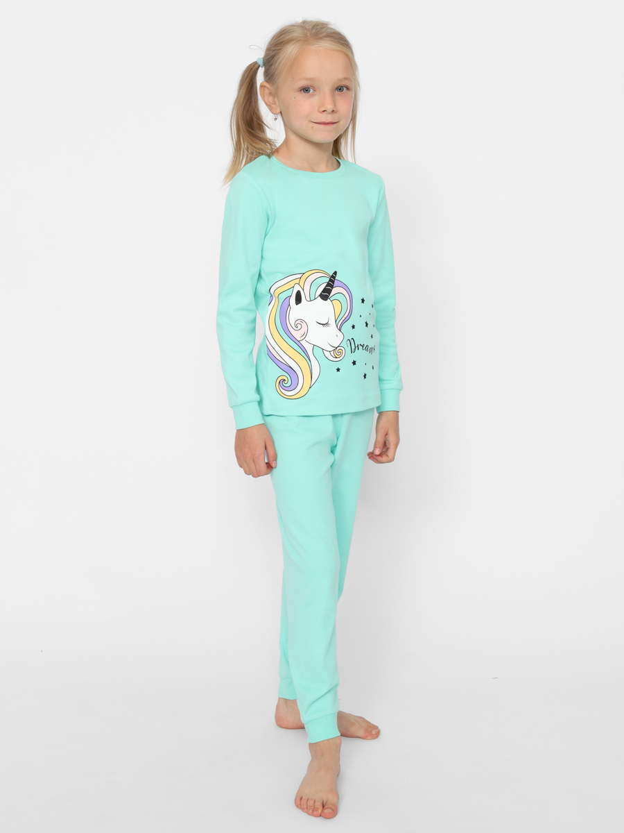 картинка Пижама для девочки Cherubino CWKG 50150-38 Ментоловый от магазина детских товаров ALiSa
