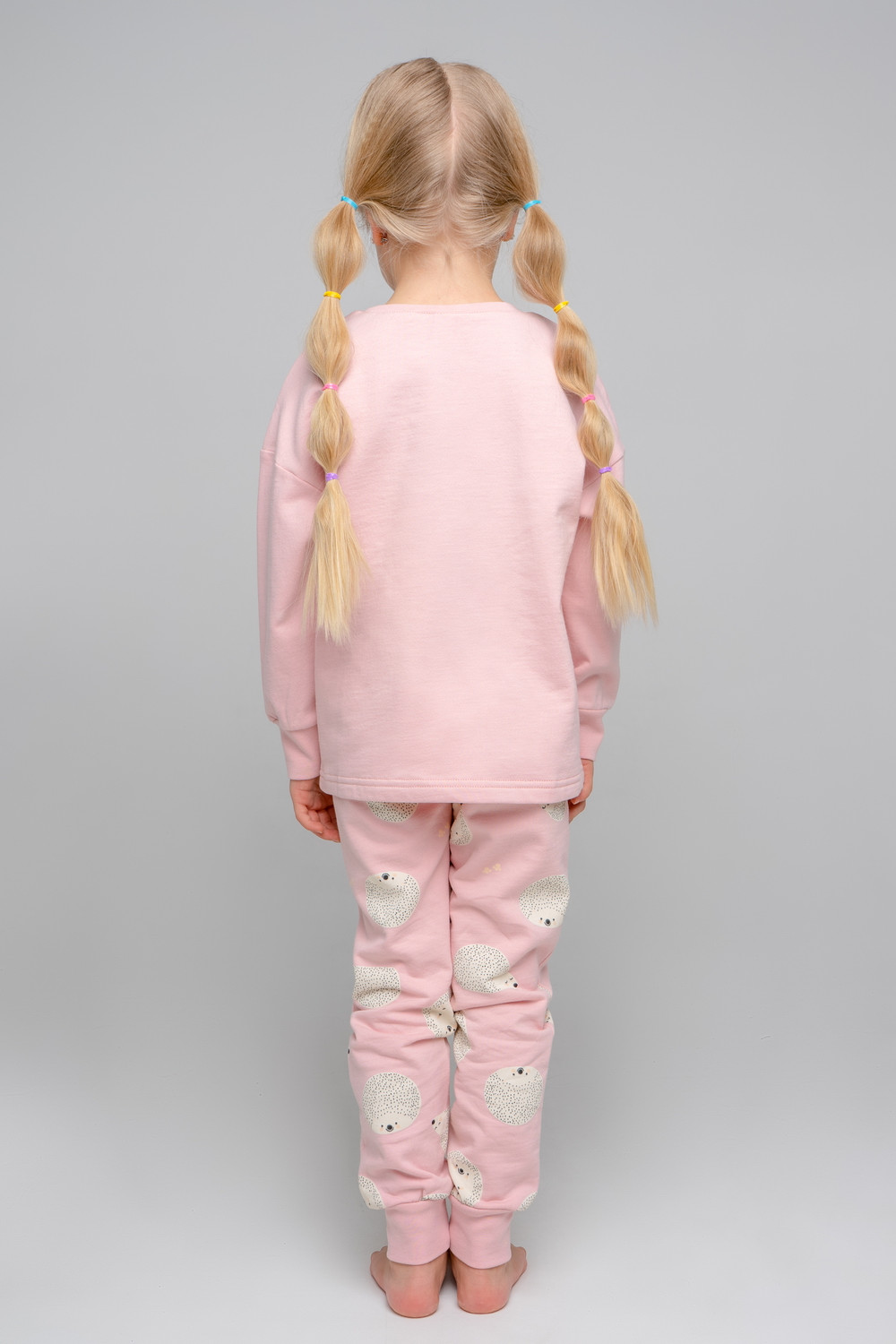картинка Пижама для девочки Crockid К 1567 розовый зефир, ежики от магазина детских товаров ALiSa