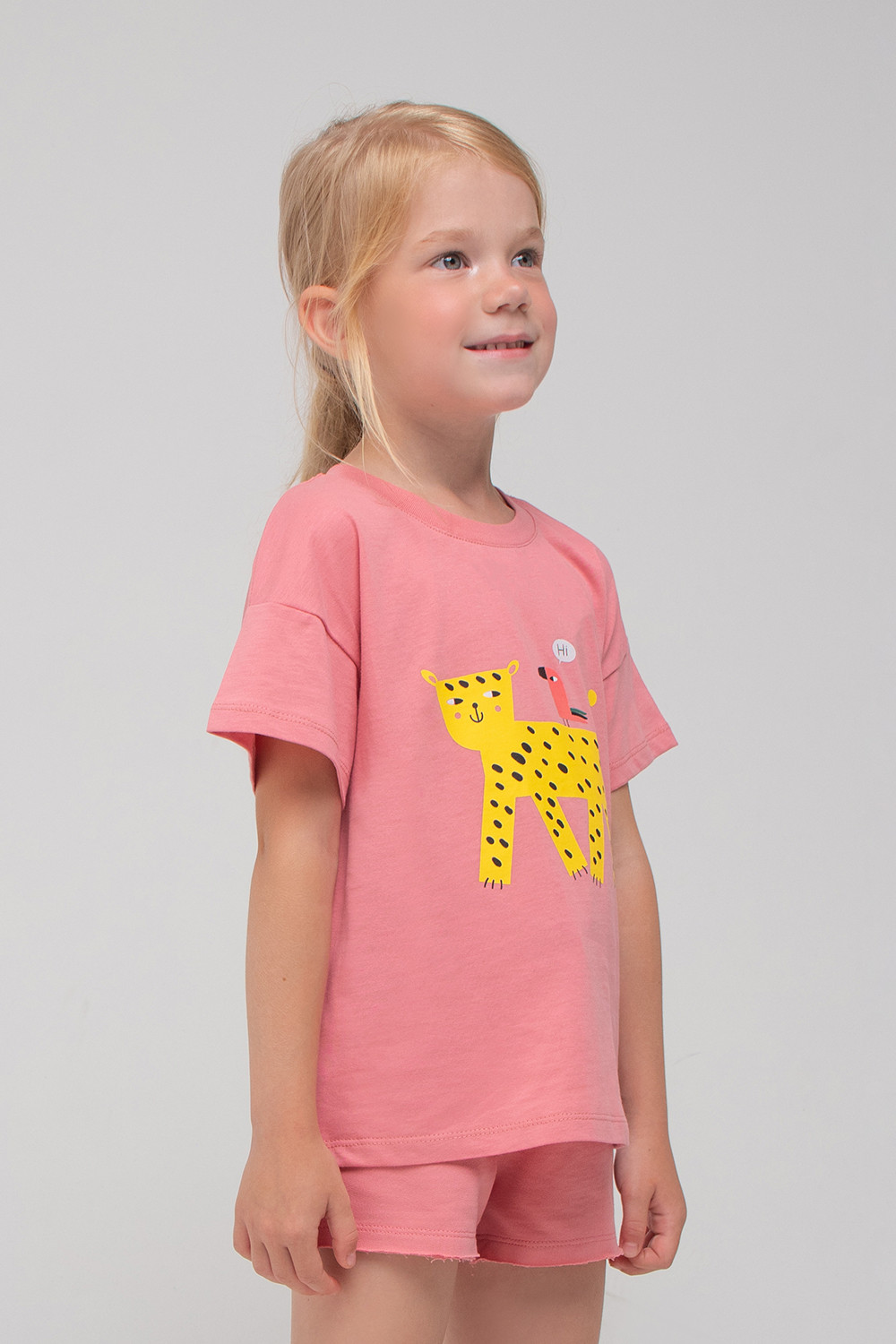 картинка Футболка для девочки Crockid К 301733 королевский розовый к1284 от магазина детских товаров ALiSa