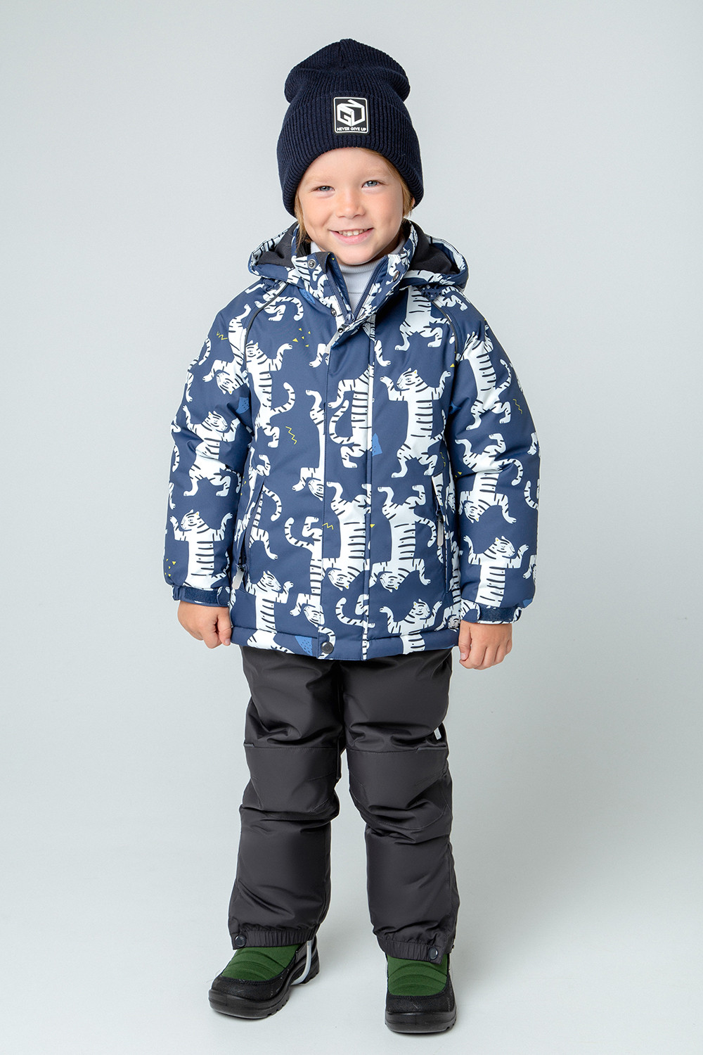 картинка Куртка зимняя для мальчика Crockid ВК 36071/н/2 ГР от магазина детских товаров ALiSa