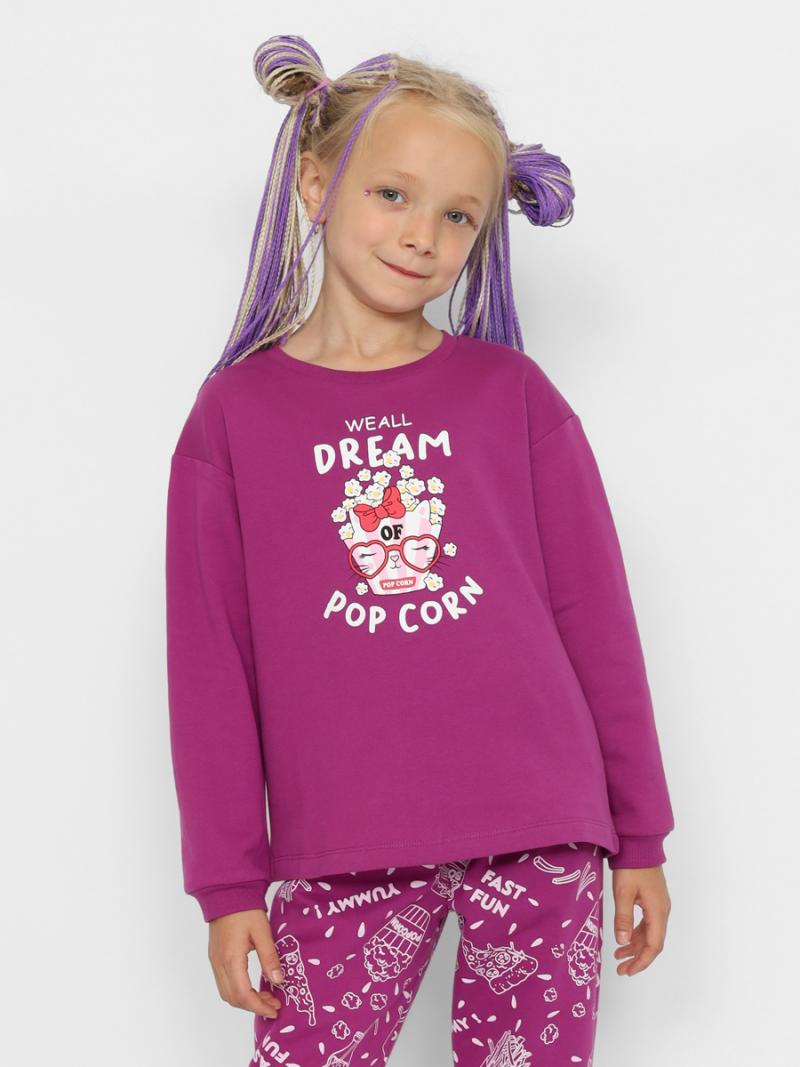 картинка Пижама для девочки Cherubino CWKG 50151-24 Бордовый от магазина детских товаров ALiSa