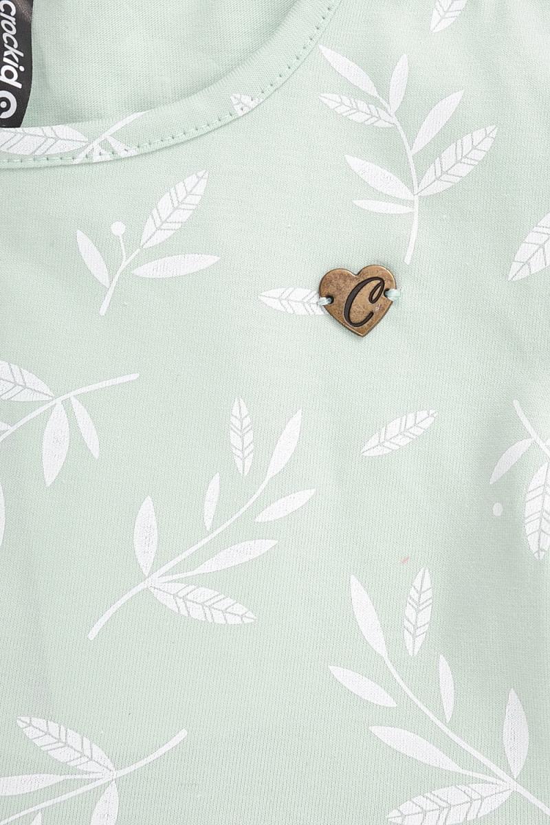 картинка Платье для девочки Crockid К 5770 пастельный зеленый, веточки от магазина детских товаров ALiSa