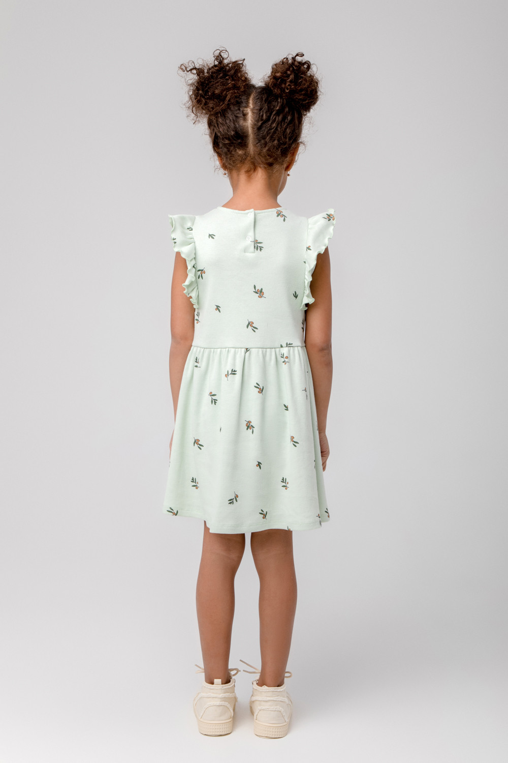 картинка Платье для девочки Crockid КР 5802 зеленая лилия, оливки к387 от магазина детских товаров ALiSa
