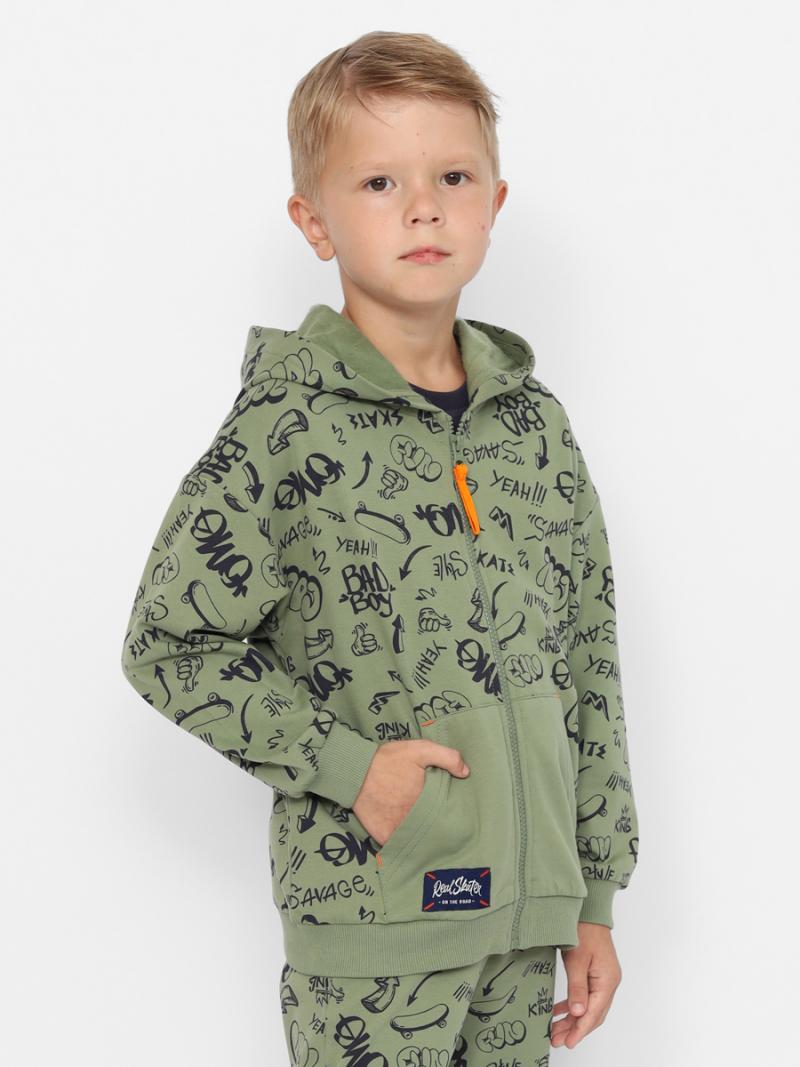 картинка Куртка для мальчика Cherubino CWKB 63678-35-384 Хаки от магазина детских товаров ALiSa