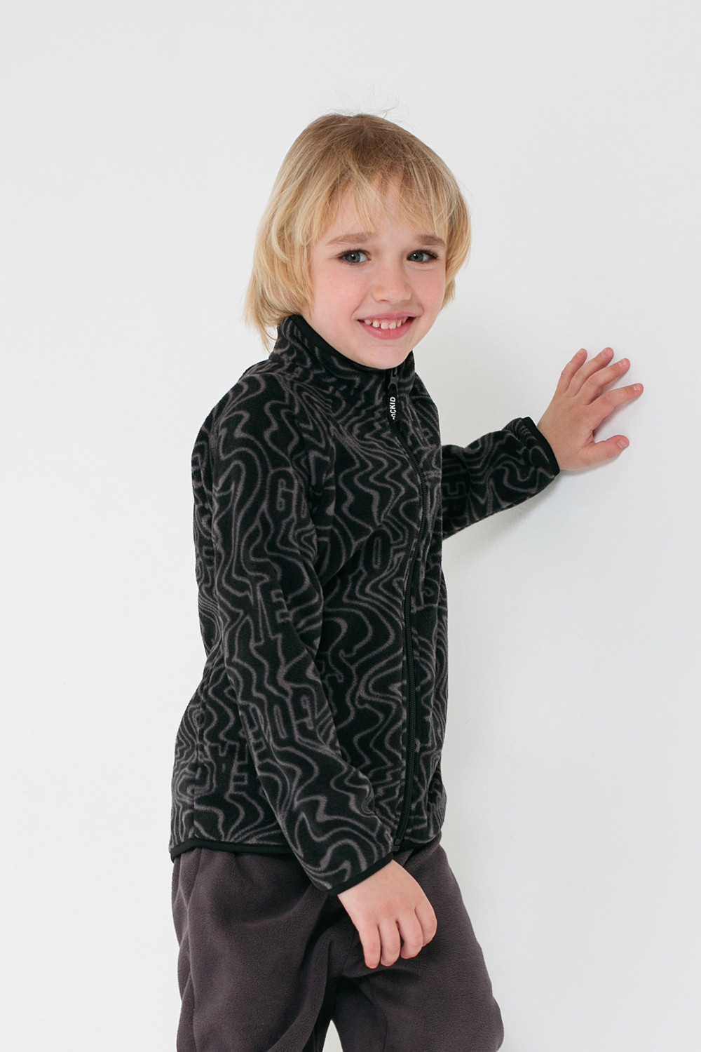 картинка Куртка флисовая для мальчика Crockid ФЛ 34011/н/44 ГР от магазина детских товаров ALiSa
