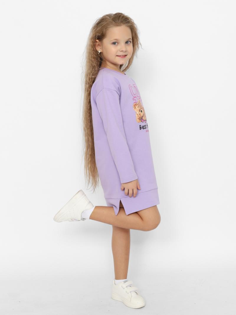 картинка Платье для девочки Cherubino CWKG 63732-45-389 Лаванда от магазина детских товаров ALiSa