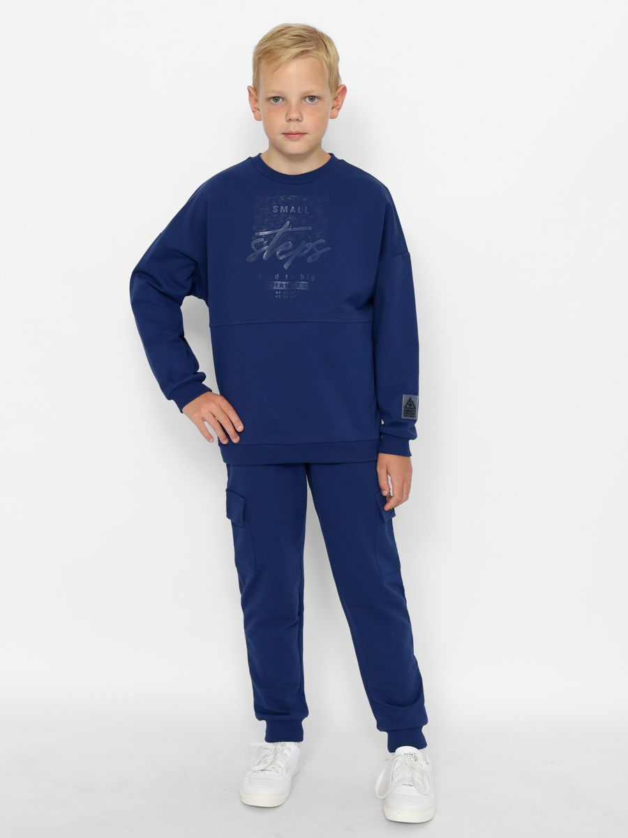 картинка Джемпер для мальчика Cherubino CWJB 63671-41-383 Темно-синий от магазина детских товаров ALiSa