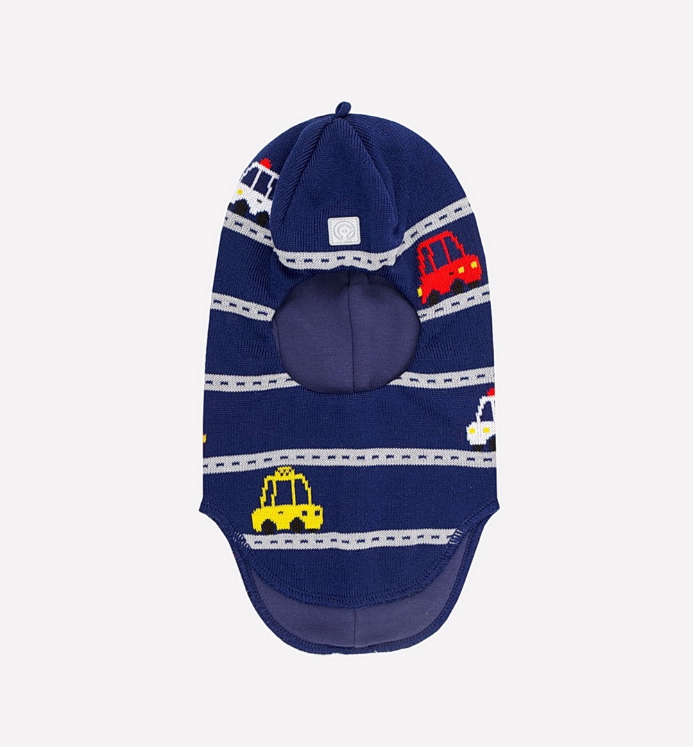 картинка Шапка-шлем для мальчика Crockid КВ 20196 темно-синий от магазина детских товаров ALiSa