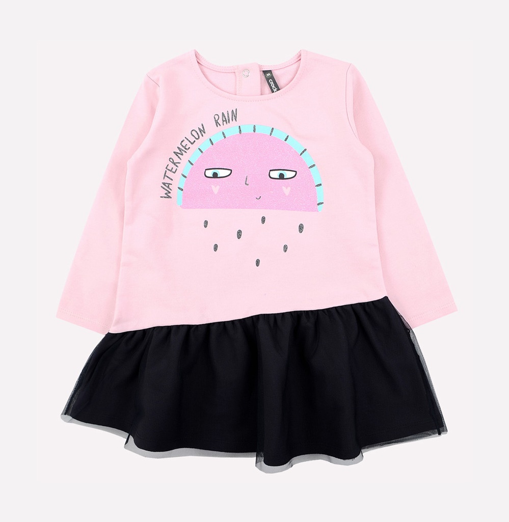 картинка Платье для девочки Crockid КР 5561 холодно-розовый к231 от магазина детских товаров ALiSa